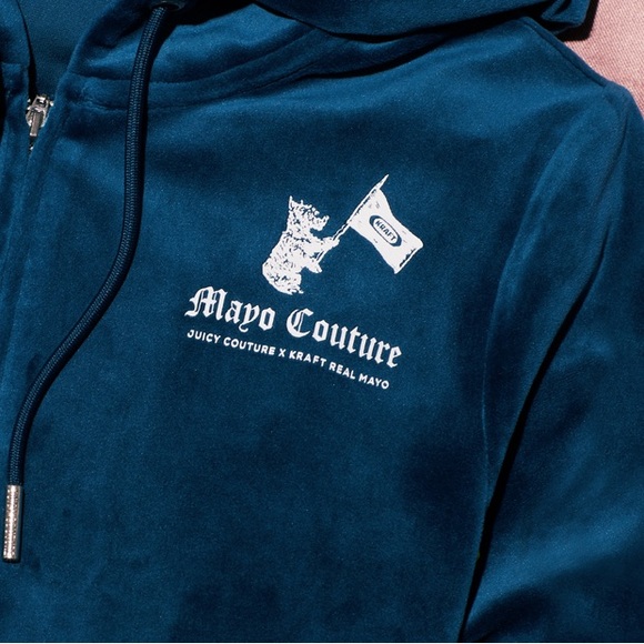 Limited Juicy Couture Kraft Mayo Velour Track Jacket - Picture 2 of 4